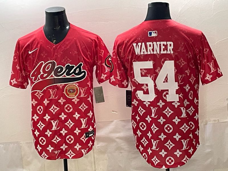 Men 2026 San Francisco 49ers #54 Warner Red Nike Limited NFL Jersey style 0016->san francisco 49ers->NFL Jersey